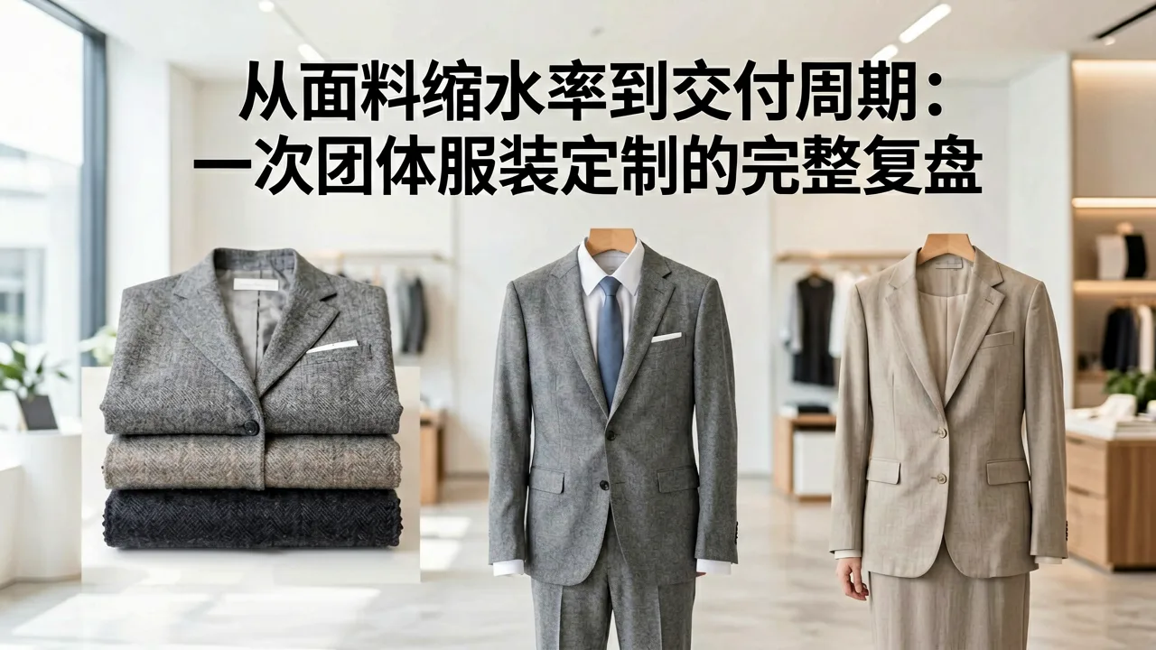 从面料缩水率到交付周期:一次团体服装定制的完整复盘